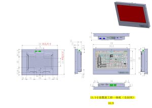 13.3寸工業(yè)平板電腦尺寸圖